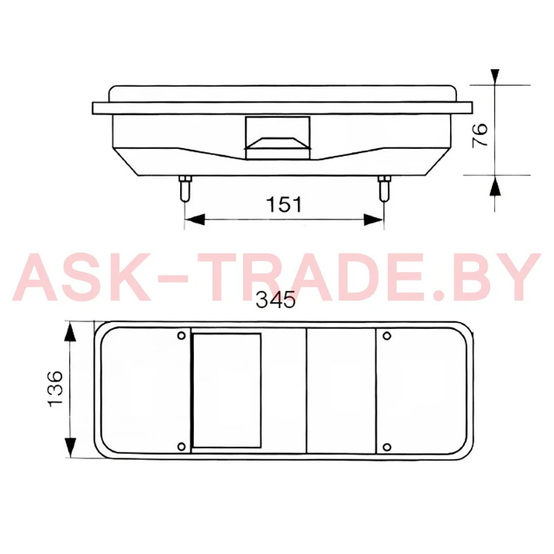 0205 Фонарь задний 5 секц. LED 24V
