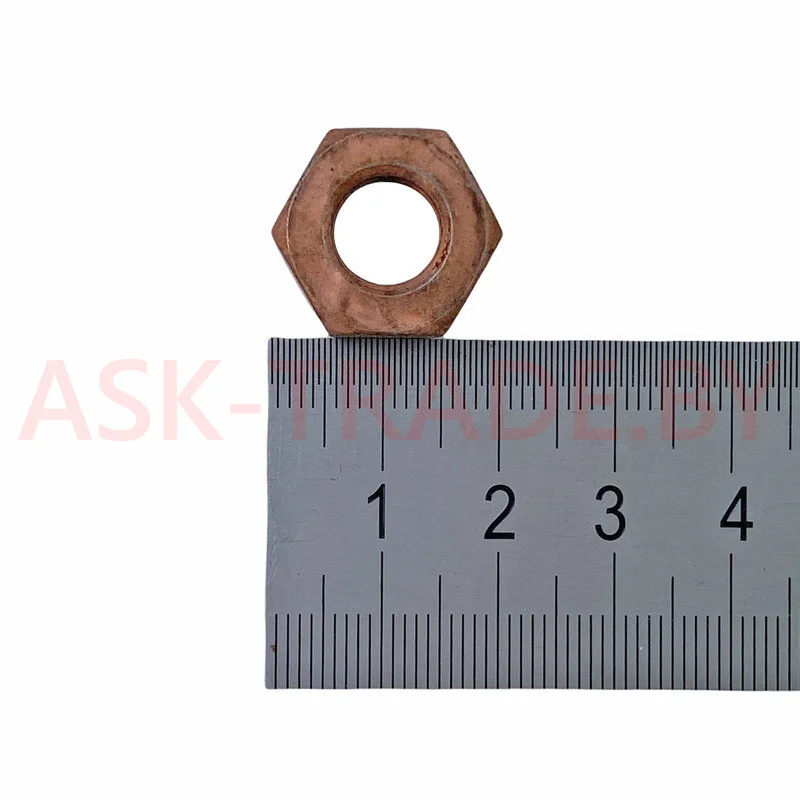 Гайка М10х1,5-8Н 250512-П5 медь