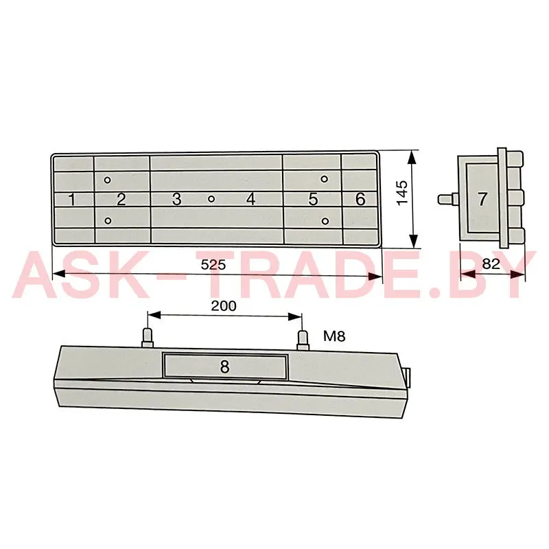 0254 Фонарь задний MB Actros (96-02 гг) правый (АМР разъем)