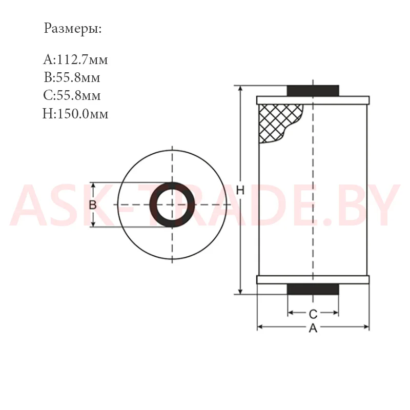 Фильтр масляный SH 4029 "SCT"