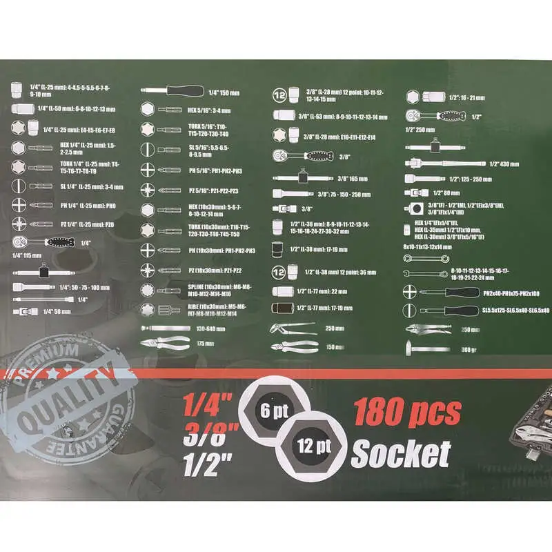 Набор инструмента (180 предм.) FA-41802-5 FORA PREMIUM