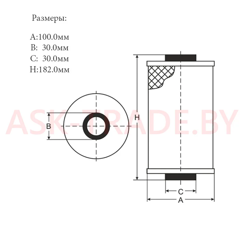 Фильтр масляный SH 406 "SCT"
