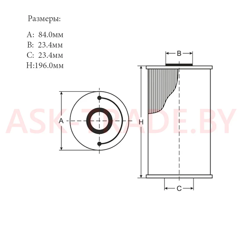 Фильтр масляный SH 407 "SCT"