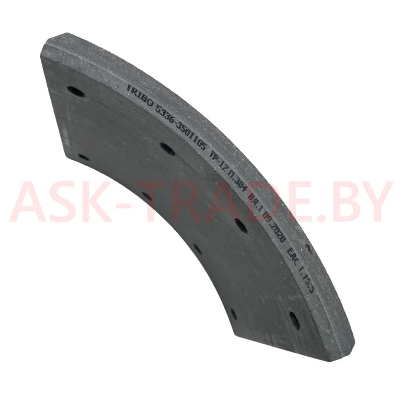 Накладка тормоз. задн. 5336-3501105  160мм сверл. (Номинал)