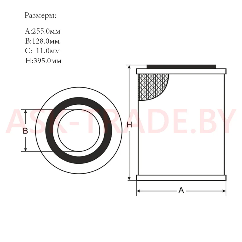 Фильтр воздушный SB 990 "SCT"