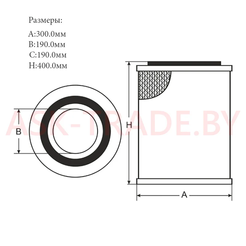 Фильтр воздушный SB 991 "SCT"
