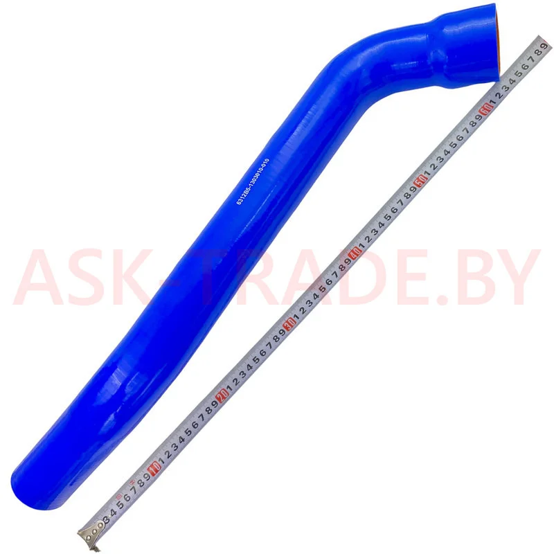 Патрубок радиатора верхний (кривой) 6312В5-1303010-010 (D-50/56мм, L-680мм) СИЛИКОН