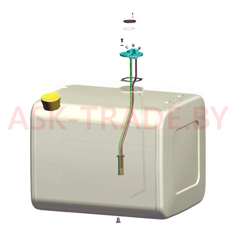 Бак топливный МАЗ 300л 800х670х600  650108-1101010 МАЗ ОАО