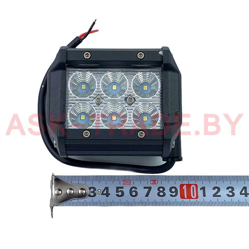 Фара рабочего света C3 прямоуг. 18W LED