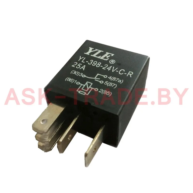 Реле YL398-24V-C-R 25А 5P