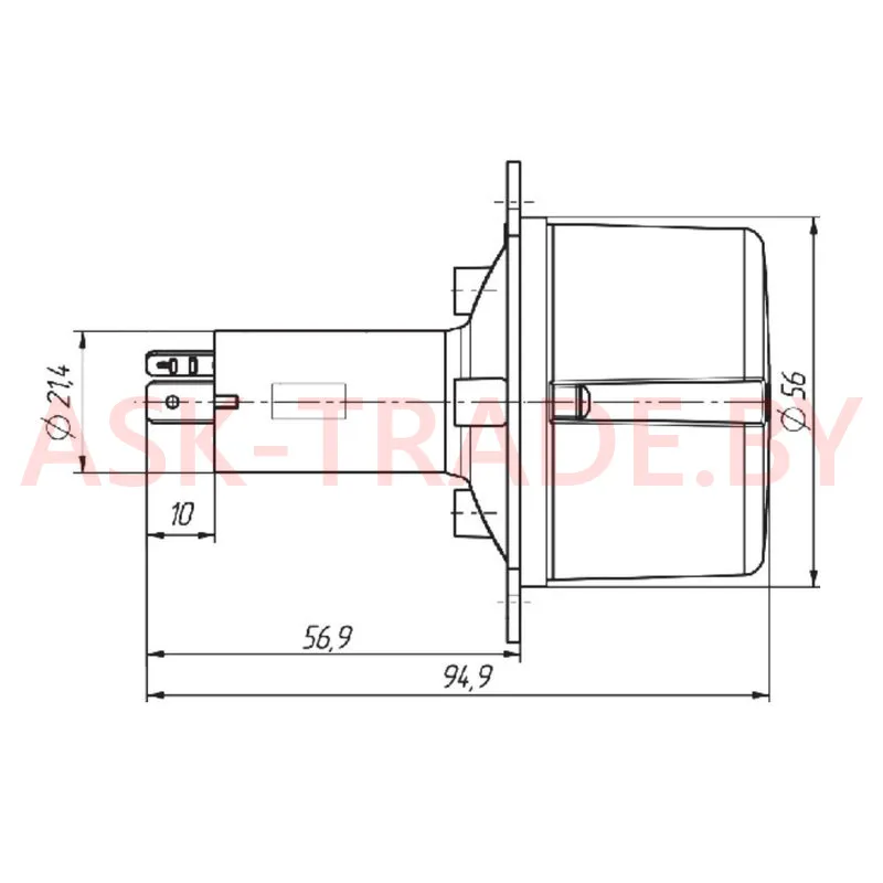 Фонарь РАУС17.3731010 передний белый